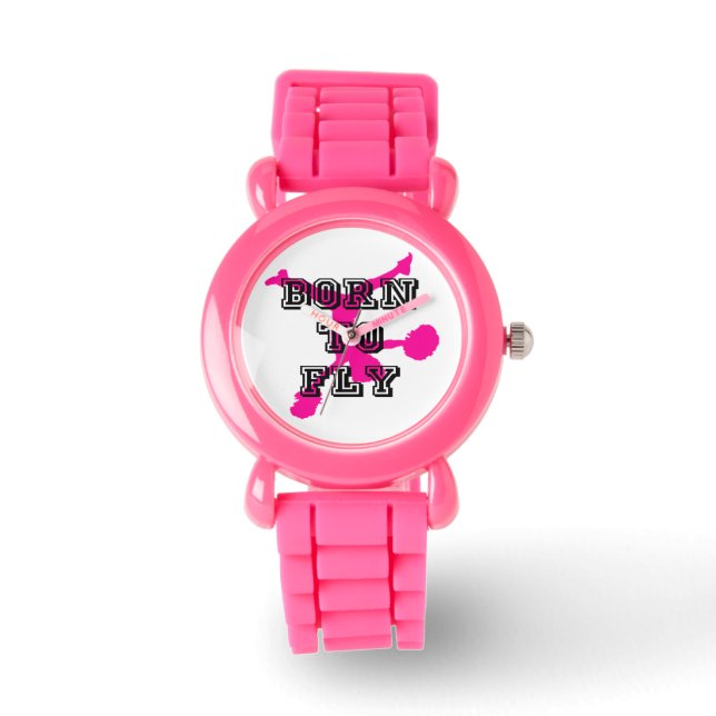 Geboren om Fly cheerleader Horloge (Voorkant)
