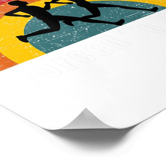 Geboren om gedwongen te werken met loopbaanrunner poster (Hoek)