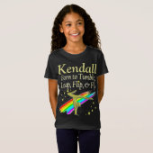 GEBOREN OM GEPERSONALISEERDE GYMNASTTANK OF T-SHIR T-SHIRT (Voorkant volledig)