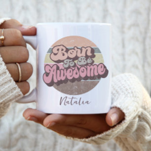 Geboren om Geweldige Retro  op geboortedag te zijn Koffiemok