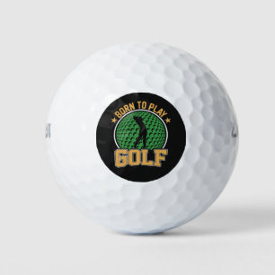 Geboren om Golf te spelen  Golfballen