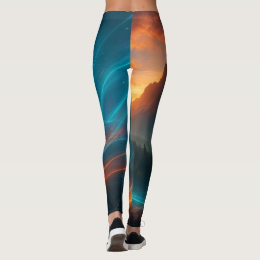 Geboren om Gothic Witch Pattern Leggings te verbra (Achterkant)