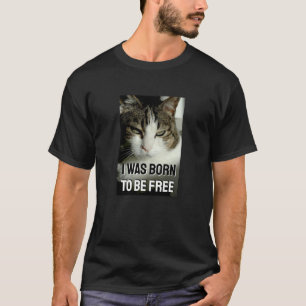 Geboren om gratis (donker) T-shirt te zijn