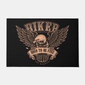 Geboren om gratis te rijden met Bald Eagle Deurmat (Voorkant)