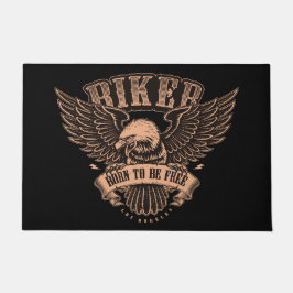 Geboren om gratis te rijden met Bald Eagle Deurmat