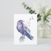 Geboren om gratis te worden briefkaart (Staand voorkant)