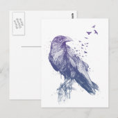 Geboren om gratis te worden briefkaart (Voorkant / Achterkant)