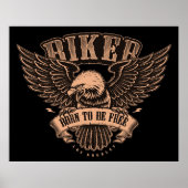 Geboren om gratis te worden poster (Voorkant)