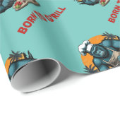 Geboren om G'rill BBQ Master Fun Pun te zijn Cadeaupapier (Rol Hoek)
