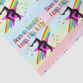 GEBOREN OM GYMNASTIEK WEEFSELPAPIER TE TUIMELEN TISSUEPAPIER (Detail)