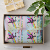 GEBOREN OM GYMNASTIEK WEEFSELPAPIER TE TUIMELEN TISSUEPAPIER (Geschenk)