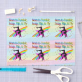 GEBOREN OM GYMNASTIEK WEEFSELPAPIER TE TUIMELEN TISSUEPAPIER (Craft)