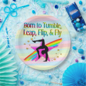 GEBOREN OM GYMNASTIEKPAPIER BORDEN TUMBLE PAPIEREN BORDJE (Feest)