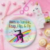 GEBOREN OM GYMNASTIEKPAPIER BORDEN TUMBLE PAPIEREN BORDJE (Feest)