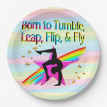 GEBOREN OM GYMNASTIEKPAPIER BORDEN TUMBLE