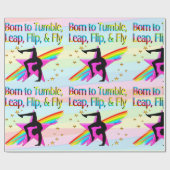  GEBOREN OM GYMNASTISCHE CADEAUVERPAKKING TE TUMLE CADEAUPAPIER (Vlak)