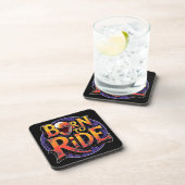 Geboren om hard plastic coaster te rijden bier onderzetter (Rechterzijde)
