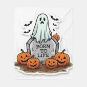 Geboren om het leven te zijn fleece deken (Voorkant)