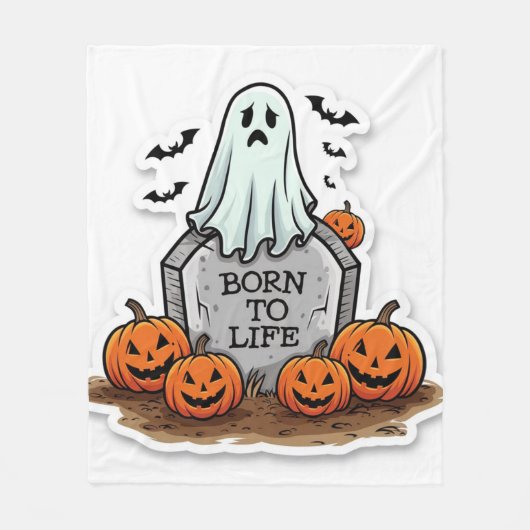 Geboren om het leven te zijn fleece deken (Voorkant)