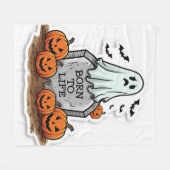 Geboren om het leven te zijn fleece deken (Voorkant (Horizontaal))