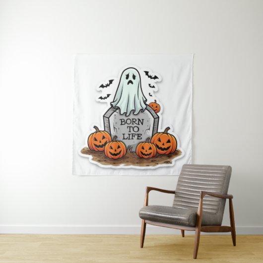 Geboren om het leven te zijn wandkleed (In situ)