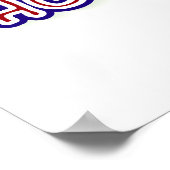 Geboren om Hockey T-shirts en cadeautjes te spelen Poster (Hoek)