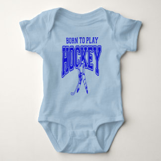 Geboren om Hockey te spelen (blauw) Romper