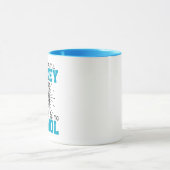 Geboren om hockey te spelen Kleurrijke Verjaardag  Mok (Midden)