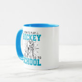 Geboren om hockey te spelen Kleurrijke Verjaardag  Mok (Voorkant links)