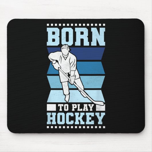 Geboren om Hockey te spelen Muismat (Voorkant)