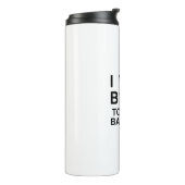 Geboren om honkbal te spelen thermosbeker (Gedraaid links)