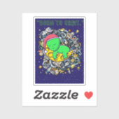 Geboren om in een buitenaardse slaap te slapen sticker (Vel)