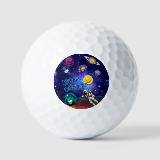 GEBOREN OM IN OMLOOP TE ZIJN GOLFBALLEN (Voorkant)