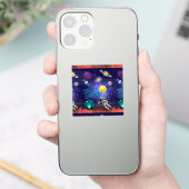 GEBOREN OM IN OMLOOP TE ZIJN STICKER (Telefoon)