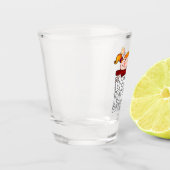 Geboren om je leven te verpesten shot glas (Links)