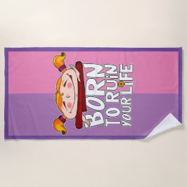 Geboren om je leven te verpesten strandlaken