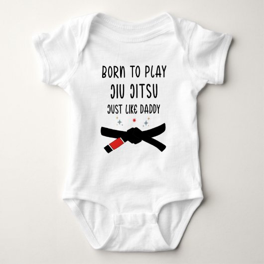 Geboren om Jiu Jitsu te spelen net als papa Romper (Voorkant)
