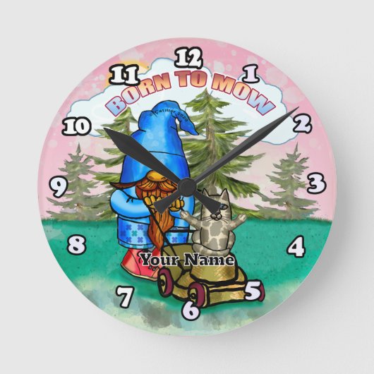 Geboren om kabouter te maaien ronde klok (Voorkant)