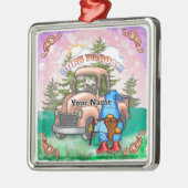 Geboren om kabouter te zwerven metalen ornament (Links)