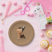 Geboren om koning te zijn! papieren bordje (Feest)