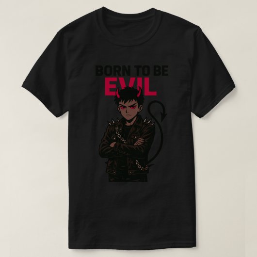 Geboren om kwaad te zijn t-shirt (Design voorkant)