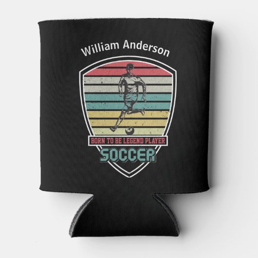 Geboren om Legend Speler Voetbal te zijn Blikjeskoeler (Voorkant)
