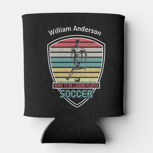 Geboren om Legend Speler Voetbal te zijn Blikjeskoeler (Achterkant)