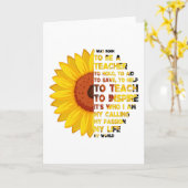 GEBOREN OM LERAAR TE ZIJN Inspirerende citaten voo Kaart (Gele Bloem)