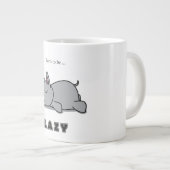 Geboren om lui te zijn grote koffiekop (Voorkant rechts)