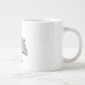 Geboren om lui te zijn grote koffiekop (Rechts)