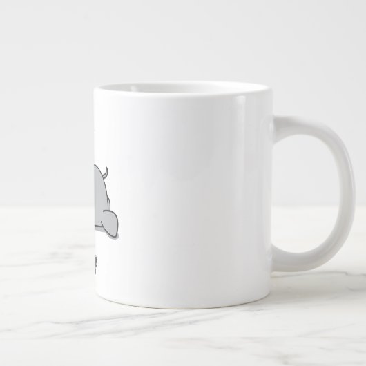 Geboren om lui te zijn grote koffiekop (Rechts)