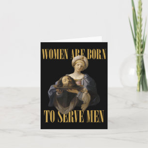 Geboren om Mannen te dienen Christelijk Boss Meisj Kaart
