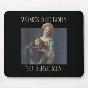 Geboren om Mannen te dienen Funny Boss Girl Motiva Muismat