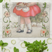 Geboren om  meisje te bakken - Customize Theedoek (Gevouwen)